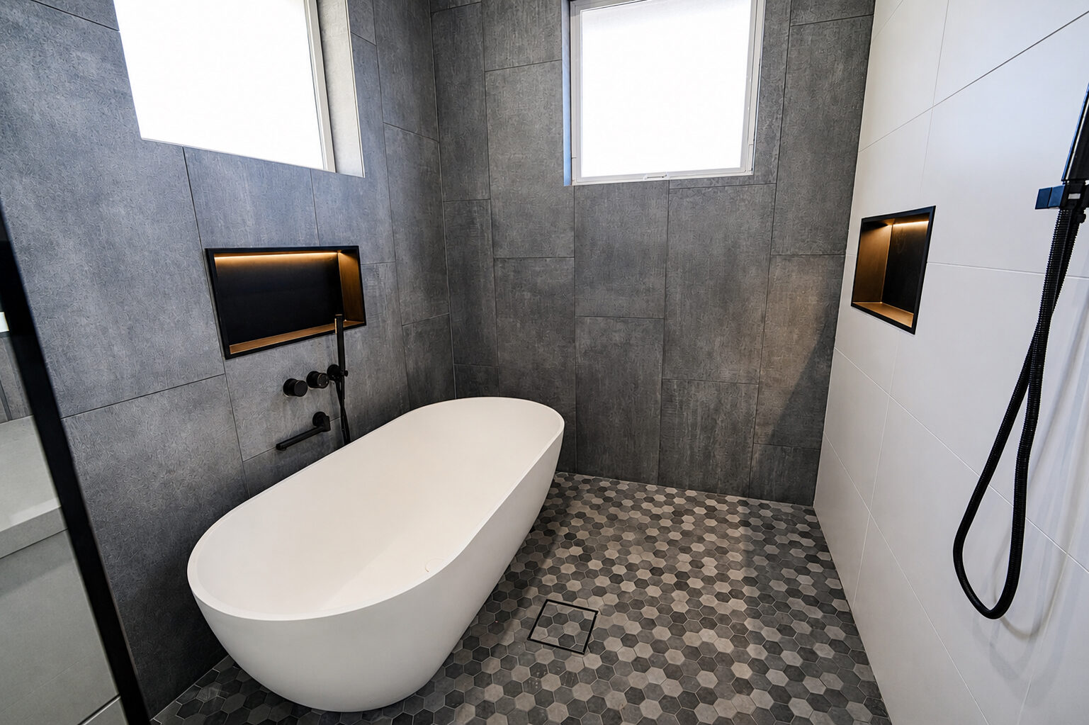 Master bath walk-in shower