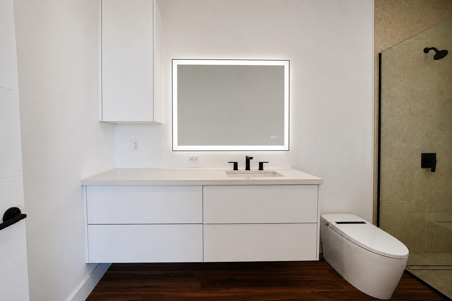 Guest bath with walk-in shower