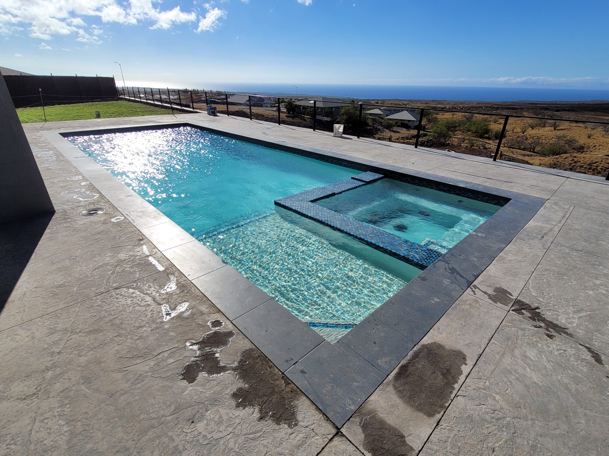 Pool and deck at a Kohala Coast home